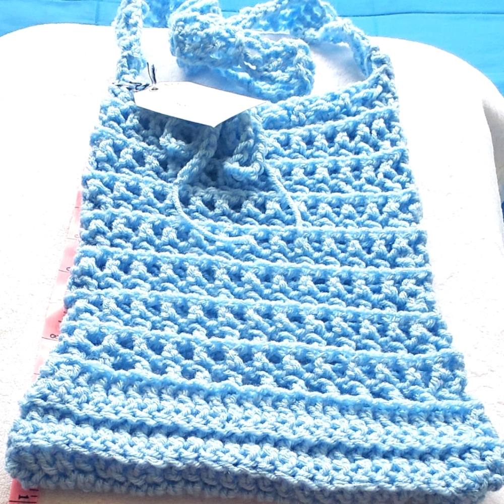 Beautiful light blue Cross body bag, tote bag